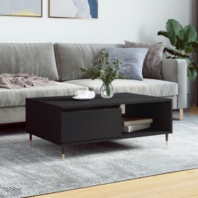 Engineered wood black coffee table 90x60x35 cm by vidaXL, Coffee table - Ref: Foro24-827053, Price: 62,46 €, Discount: %