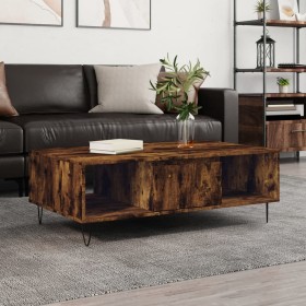 Smoked oak engineered wood coffee table 104x60x35 cm by vidaXL, Coffee table - Ref: Foro24-827089, Price: 76,99 €, Discount: %