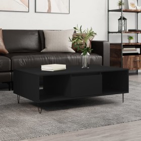 Engineered wood black coffee table 104x60x35 cm by vidaXL, Coffee table - Ref: Foro24-827085, Price: 68,07 €, Discount: %