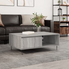 Engineered wood Sonoma gray coffee table 90x60x35 cm by vidaXL, Coffee table - Ref: Foro24-827066, Price: 62,05 €, Discount: %