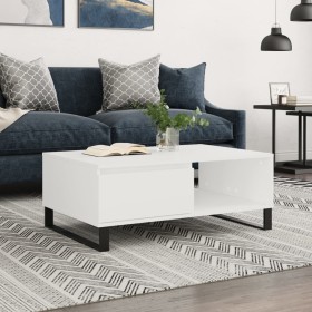 White engineered wood coffee table 90x60x35 cm by vidaXL, Coffee table - Ref: Foro24-827068, Price: 69,50 €, Discount: %