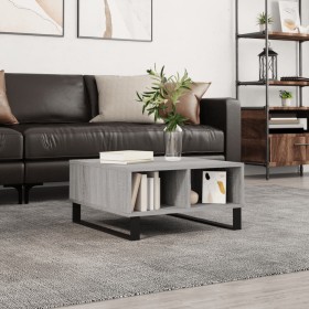 Sonoma gray engineered wood coffee table 60x60x30 cm by vidaXL, Coffee table - Ref: Foro24-827050, Price: 65,99 €, Discount: %