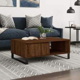 Brown oak engineered wood coffee table 90x60x35 cm by vidaXL, Coffee table - Ref: Foro24-827075, Price: 70,99 €, Discount: %