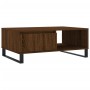 Mesa de centro madera de ingeniería roble marrón 90x60x35 cm de vidaXL, Mesas de centro - Ref: Foro24-827075, Precio: 70,99 €...