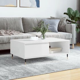 Glossy white engineered wood coffee table 90x60x35 cm by vidaXL, Coffee table - Ref: Foro24-827054, Price: 66,99 €, Discount: %