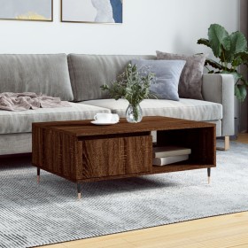 Brown oak engineered wood coffee table 90x60x35 cm by vidaXL, Coffee table - Ref: Foro24-827059, Price: 73,99 €, Discount: %