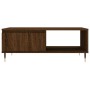 Mesa de centro madera de ingeniería roble marrón 90x60x35 cm de vidaXL, Mesas de centro - Ref: Foro24-827059, Precio: 73,70 €...