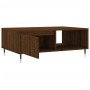 Mesa de centro madera de ingeniería roble marrón 90x60x35 cm de vidaXL, Mesas de centro - Ref: Foro24-827059, Precio: 73,70 €...