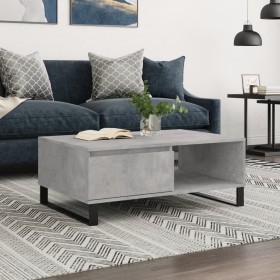 Engineered wood gray concrete coffee table 90x60x35 cm by vidaXL, Coffee table - Ref: Foro24-827072, Price: 80,78 €, Discount: %