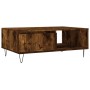 Smoked oak engineered wood coffee table 90x60x35 cm by vidaXL, Coffee table - Ref: Foro24-827065, Price: 70,99 €, Discount: %