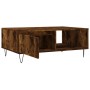 Smoked oak engineered wood coffee table 90x60x35 cm by vidaXL, Coffee table - Ref: Foro24-827065, Price: 70,99 €, Discount: %