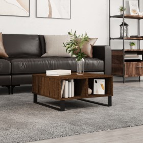 Engineered wood coffee table in brown oak, 60x60x30 cm by vidaXL, Coffee table - Ref: Foro24-827051, Price: 53,99 €, Discount: %