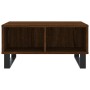 Mesa de centro madera de ingeniería roble marrón 60x60x30 cm de vidaXL, Mesas de centro - Ref: Foro24-827051, Precio: 53,34 €...