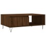 Mesa de centro madera de ingeniería roble marrón 90x60x35 cm de vidaXL, Mesas de centro - Ref: Foro24-827067, Precio: 62,05 €...