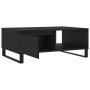 Black engineered wood coffee table 90x60x35 cm by vidaXL, Coffee table - Ref: Foro24-827069, Price: 98,99 €, Discount: %