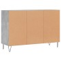 Concrete gray plywood sideboard 103.5x35x70 cm by vidaXL, Sideboards - Ref: Foro24-827112, Price: 67,41 €, Discount: %