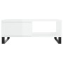 Glossy white engineered wood coffee table 90x60x35 cm by vidaXL, Coffee table - Ref: Foro24-827070, Price: 87,99 €, Discount: %