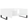 Glossy white engineered wood coffee table 90x60x35 cm by vidaXL, Coffee table - Ref: Foro24-827070, Price: 87,99 €, Discount: %