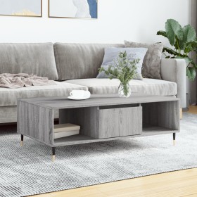 Mesa de centro madera de ingeniería gris Sonoma 104x60x35 cm de vidaXL, Mesas de centro - Ref: Foro24-827082, Precio: 80,99 €...