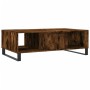 Mesa de centro madera de ingeniería roble ahumado 104x60x35 cm de vidaXL, Mesas de centro - Ref: Foro24-827097, Precio: 105,5...