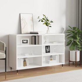 White glossy plywood sideboard 103.5x35x70 cm by vidaXL, Sideboards - Ref: Foro24-827102, Price: 74,27 €, Discount: %