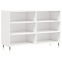 White glossy plywood sideboard 103.5x35x70 cm by vidaXL, Sideboards - Ref: Foro24-827102, Price: 74,27 €, Discount: %