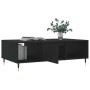 Black engineered wood coffee table 104x60x35 cm by vidaXL, Coffee table - Ref: Foro24-827077, Price: 67,83 €, Discount: %