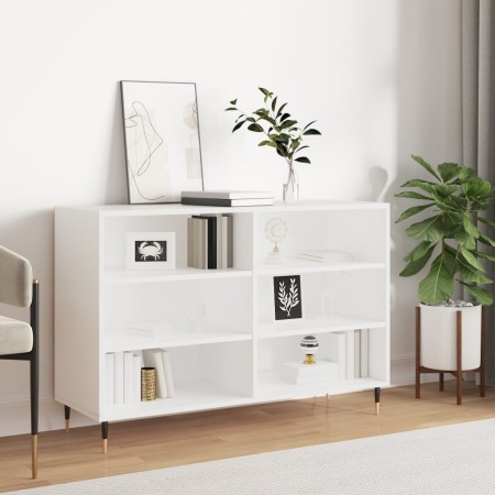 White engineered wood sideboard 103.5x35x70 cm by vidaXL, Sideboards - Ref: Foro24-827100, Price: 70,99 €, Discount: %