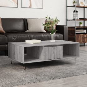 Mesa de centro madera de ingeniería gris Sonoma 104x60x35 cm de vidaXL, Mesas de centro - Ref: Foro24-827090, Precio: 79,99 €...