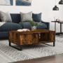 Smoked oak engineered wood coffee table 90x60x35 cm by vidaXL, Coffee table - Ref: Foro24-827073, Price: 80,28 €, Discount: %