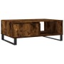 Smoked oak engineered wood coffee table 90x60x35 cm by vidaXL, Coffee table - Ref: Foro24-827073, Price: 80,28 €, Discount: %