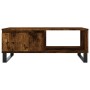 Smoked oak engineered wood coffee table 90x60x35 cm by vidaXL, Coffee table - Ref: Foro24-827073, Price: 80,28 €, Discount: %