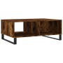 Smoked oak engineered wood coffee table 90x60x35 cm by vidaXL, Coffee table - Ref: Foro24-827073, Price: 80,28 €, Discount: %