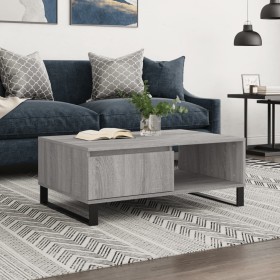 Sonoma gray engineered wood coffee table 90x60x35 cm by vidaXL, Coffee table - Ref: Foro24-827074, Price: 76,35 €, Discount: %