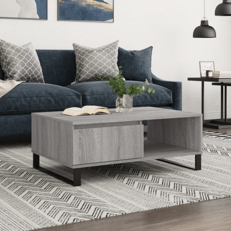 Sonoma gray engineered wood coffee table 90x60x35 cm by vidaXL, Coffee table - Ref: Foro24-827074, Price: 76,45 €, Discount: %