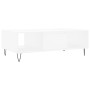 Mesa de centro madera de ingeniería blanco 104x60x35 cm de vidaXL, Mesas de centro - Ref: Foro24-827084, Precio: 68,99 €, Des...