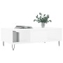 Mesa de centro madera de ingeniería blanco 104x60x35 cm de vidaXL, Mesas de centro - Ref: Foro24-827084, Precio: 68,99 €, Des...