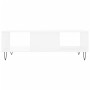 Mesa de centro madera de ingeniería blanco 104x60x35 cm de vidaXL, Mesas de centro - Ref: Foro24-827084, Precio: 68,99 €, Des...