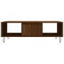 Mesa de centro madera de ingeniería roble marrón 104x60x35 cm de vidaXL, Mesas de centro - Ref: Foro24-827091, Precio: 79,99 ...