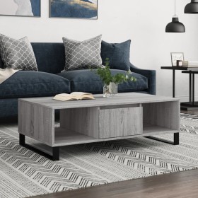 Mesa de centro madera de ingeniería gris Sonoma 104x60x35 cm de vidaXL, Mesas de centro - Ref: Foro24-827098, Precio: 95,99 €...