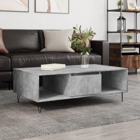 Concrete gray engineered wood coffee table 104x60x35 cm by vidaXL, Coffee table - Ref: Foro24-827088, Price: 66,13 €, Discoun...