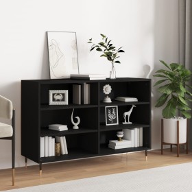 Black plywood sideboard 103.5x35x70 cm by vidaXL, Sideboards - Ref: Foro24-827101, Price: 70,99 €, Discount: %