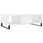 Mesa de centro madera de ingeniería blanco brillo 104x60x35 cm de vidaXL, Mesas de centro - Ref: Foro24-827094, Precio: 118,5...