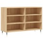 Aparador de madera contrachapada roble Sonoma 103,5x35x70 cm de vidaXL, Aparadores - Ref: Foro24-827103, Precio: 68,99 €, Des...