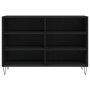 Aparador de madera contrachapada negro 103,5x35x70 cm de vidaXL, Aparadores - Ref: Foro24-827109, Precio: 69,77 €, Descuento: %