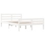 White solid wood bed frame 160x200 cm by vidaXL, Beds and slatted bases - Ref: Foro24-814830, Price: 121,59 €, Discount: %