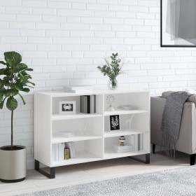 Glossy white plywood sideboard 103.5x35x70 cm by vidaXL, Sideboards - Ref: Foro24-827118, Price: 78,67 €, Discount: %