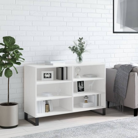 Glossy white plywood sideboard 103.5x35x70 cm by vidaXL, Sideboards - Ref: Foro24-827118, Price: 78,59 €, Discount: %