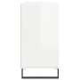 Aparador de madera contrachapada blanco brillo 103,5x35x70 cm de vidaXL, Aparadores - Ref: Foro24-827118, Precio: 78,59 €, De...