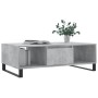 Mesa de centro madera de ingeniería gris hormigón 104x60x35 cm de vidaXL, Mesas de centro - Ref: Foro24-827096, Precio: 97,21...